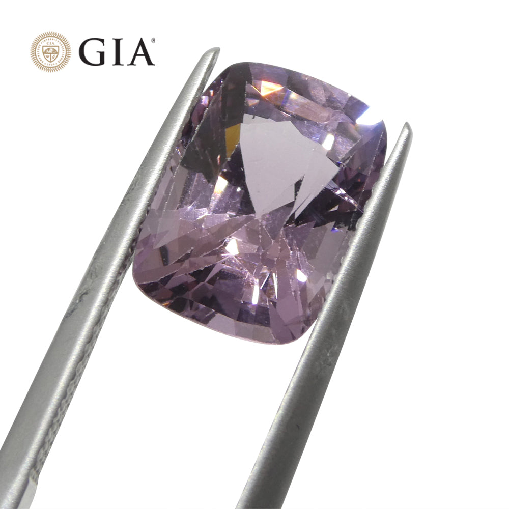 5.21ct Natural Purple-Pink Cushion Spinel, GIA Certified Unheated Gem from SkyJems Canadian Gemstone Collection