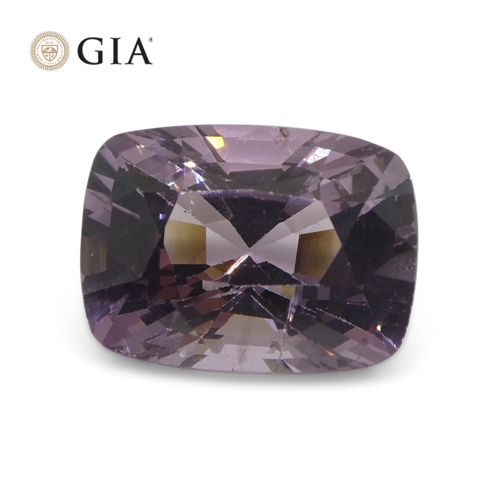 5.21ct Cushion Purple-Pink Spinel GIA Certified Unheated - Skyjems Wholesale Gemstones