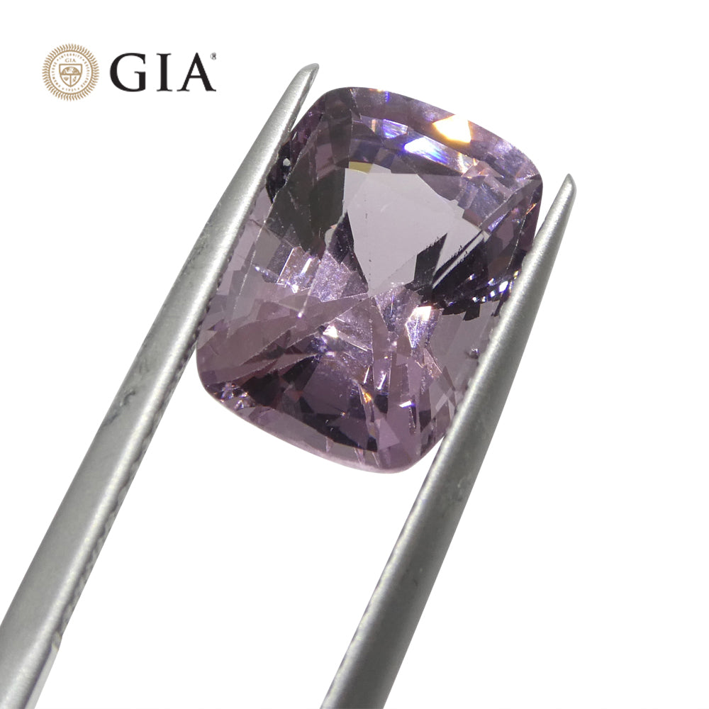 5.21ct Cushion Purple-Pink Spinel GIA Certified Unheated - Skyjems Wholesale Gemstones