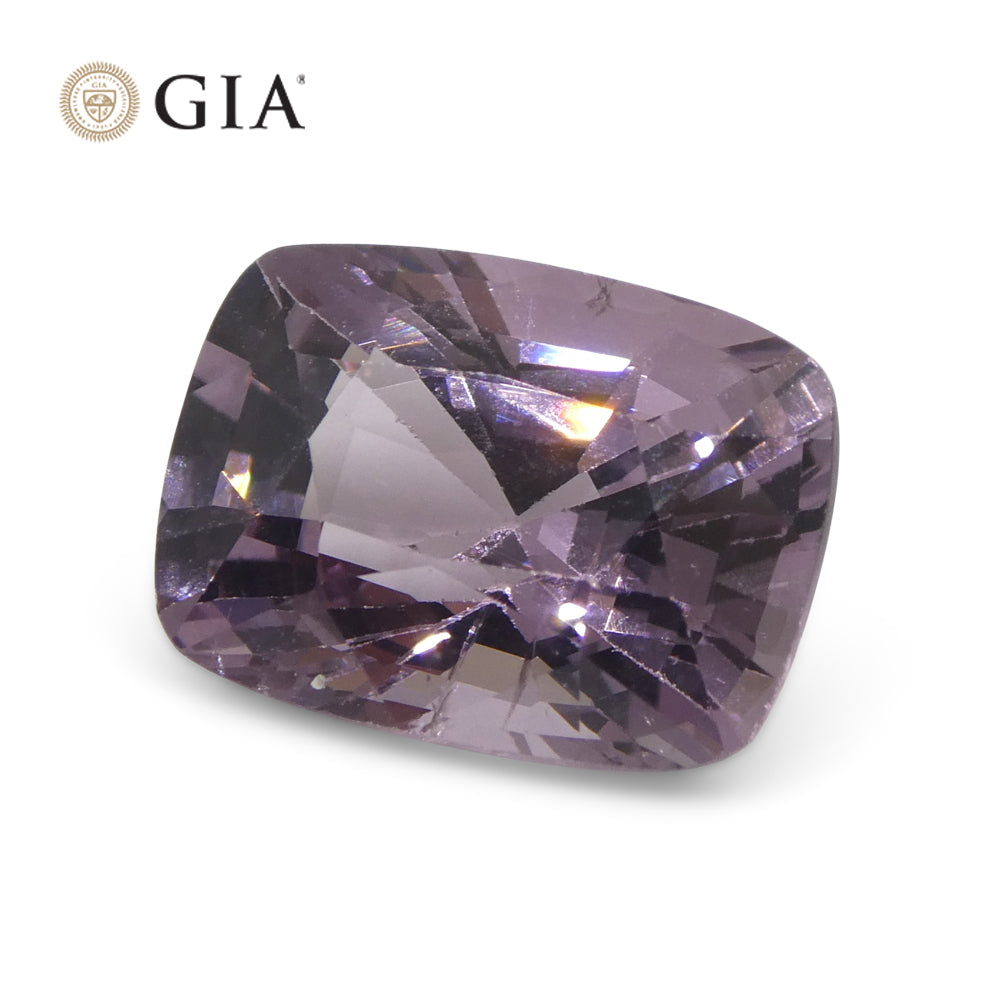 5.21ct Cushion Purple-Pink Spinel GIA Certified Unheated - Skyjems Wholesale Gemstones