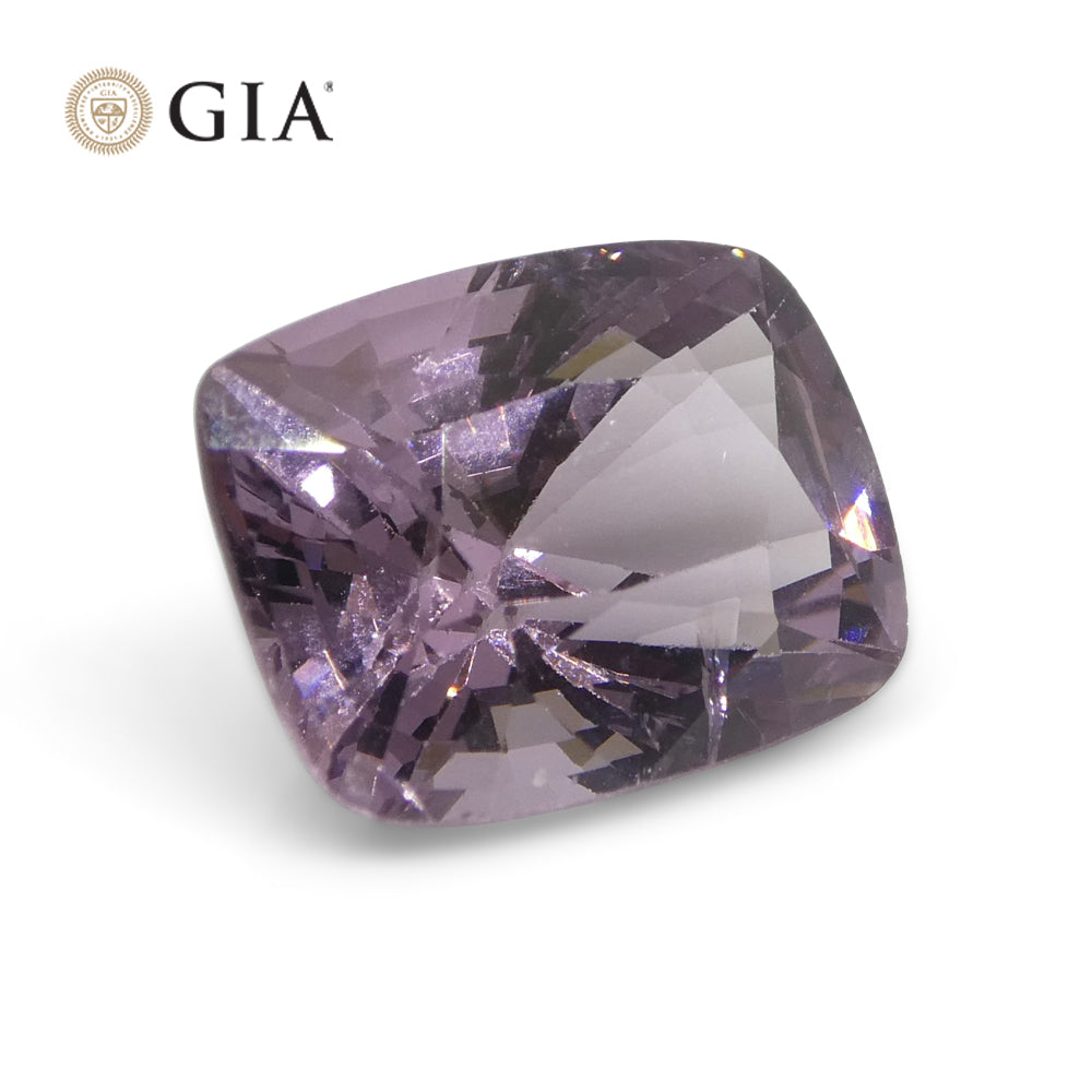 5.21ct Cushion Purple-Pink Spinel GIA Certified Unheated - Skyjems Wholesale Gemstones
