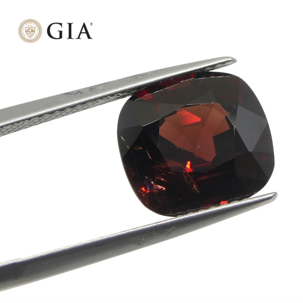 6.43ct Cushion Red Spinel from Burma, GIA Certified Unheated Gemstone by SkyJems Canadian Gem Specialists
