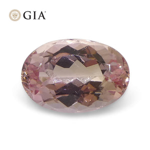 1.16ct Oval Orangy Pink Topaz GIA Certified - Skyjems Wholesale Gemstones