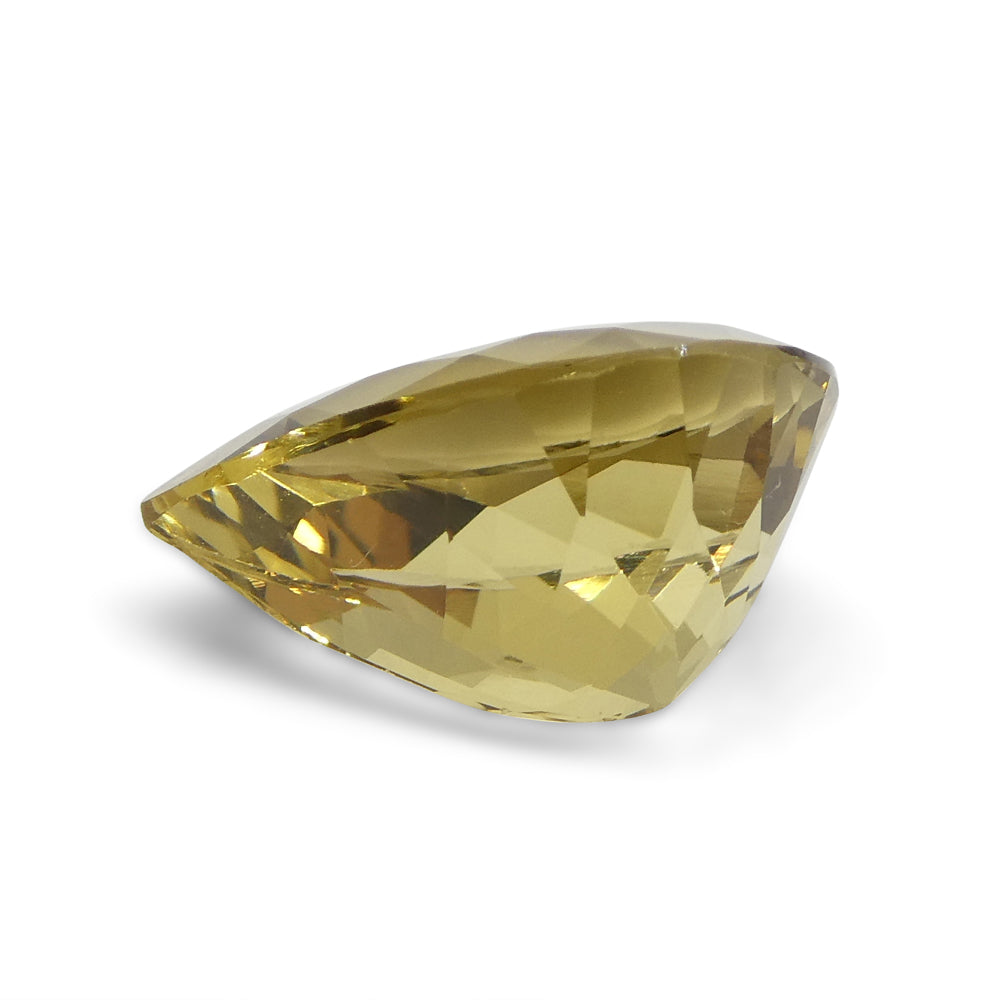 3.18ct Brazilian Golden Yellow Heliodor Pear Beryl Gemstone from SkyJems Canadian Fine Gems Collection
