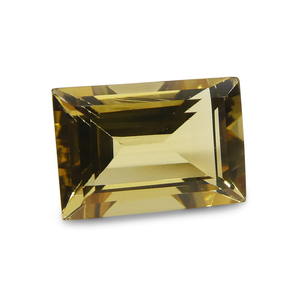2.68ct Golden Yellow Heliodor Beryl from Brazil, precision octagon-emerald step cut gemstone by SkyJems