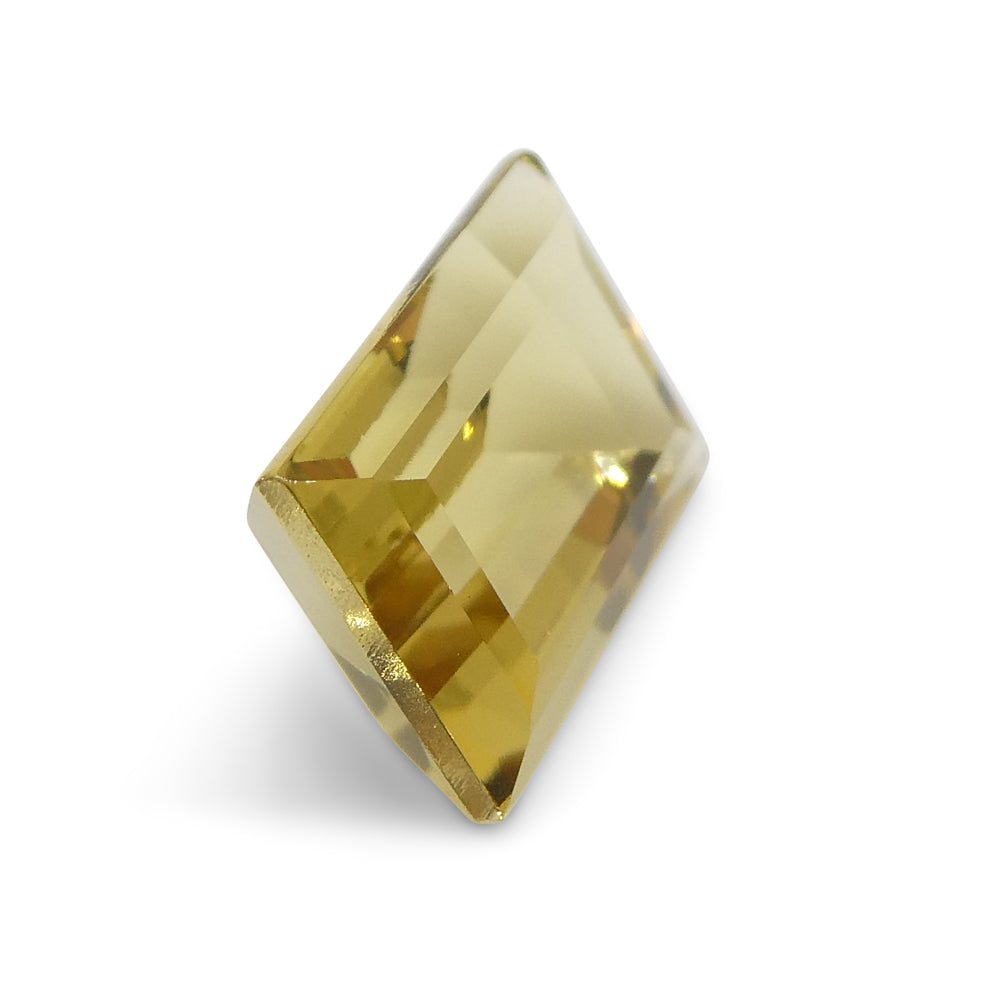 2.68ct Golden Yellow Heliodor Beryl from Brazil, precision octagon-emerald cut gemstone by SkyJems Canadian gem experts