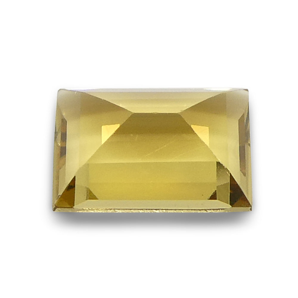 2.68ct Golden Yellow Heliodor Beryl from Brazil, precision octagon-emerald step cut gemstone by SkyJems