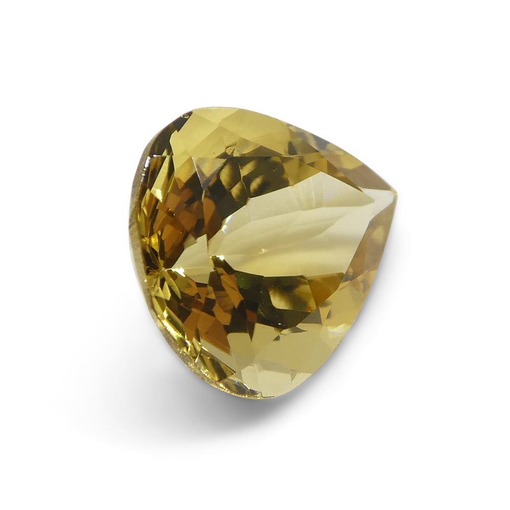2.71ct Brazilian Golden Yellow Heliodor Pear Beryl Gemstone from SkyJems Rare Gem Collection