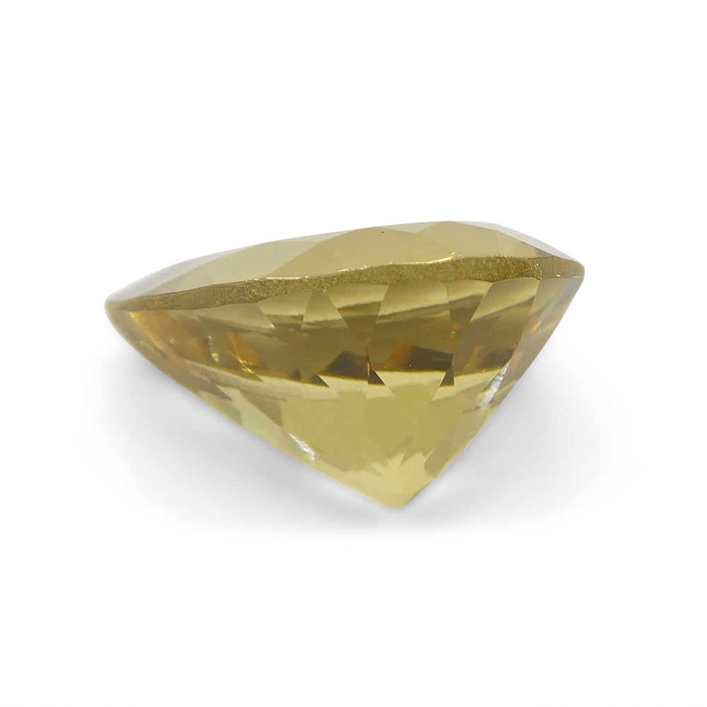 2.71ct Brazilian Pear Heliodor, golden yellow beryl gemstone from SkyJems' premium single-stone collection