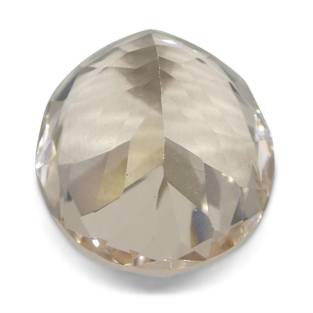 13.69 ct Brazilian Pink-Orange Oval Morganite Gemstone from SkyJems, Oval Modified Brilliant Cut Beryl