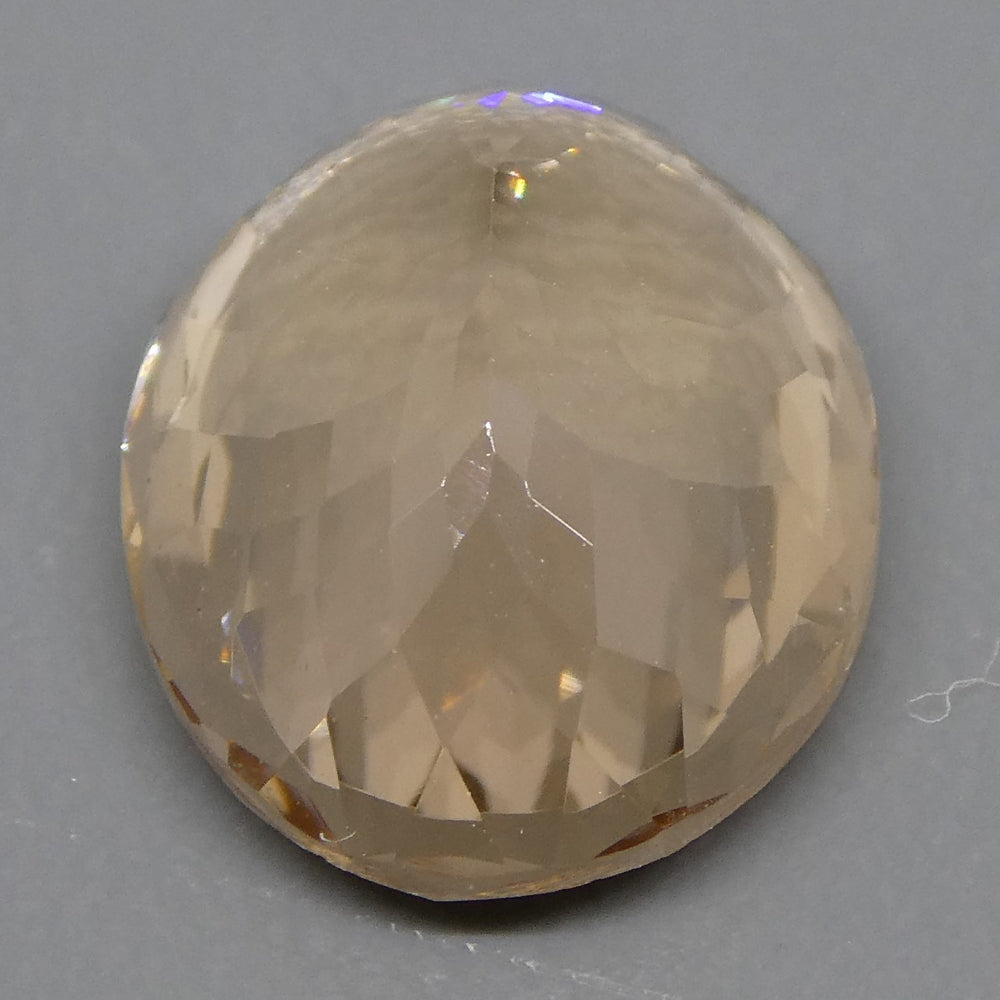 SkyJems 5.20ct Oval Morganite from Brazil - Orangy Pink Beryl Gemstone, Mixed Cut Single Stone