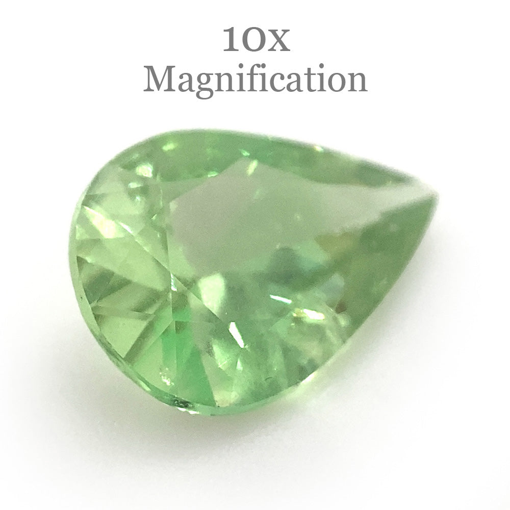 1.32ct Pear Mint Green Garnet from Merelani, Tanzania - Skyjems Wholesale Gemstones
