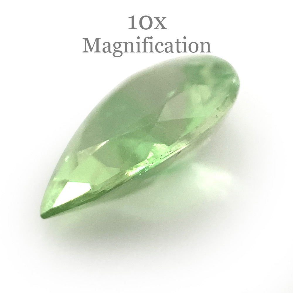 1.32ct Pear Mint Green Garnet from Merelani, Tanzania - Skyjems Wholesale Gemstones