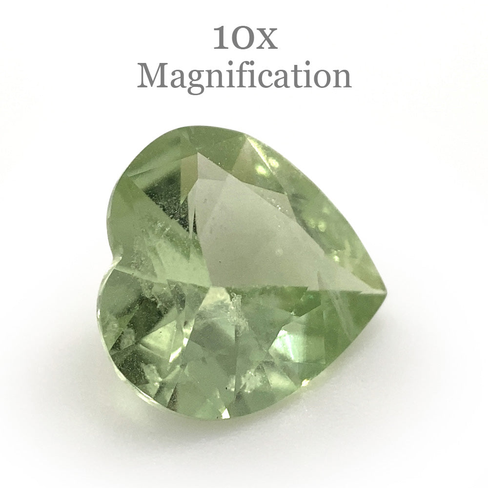 1.75ct Heart Mint Green Garnet from Merelani, Tanzania - Skyjems Wholesale Gemstones