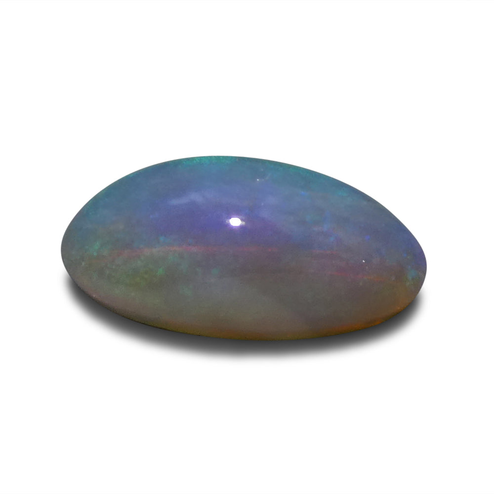 0.84ct Grey Australian Opal Cabochon with Play of Color from SkyJems Rare Gemstones Collection