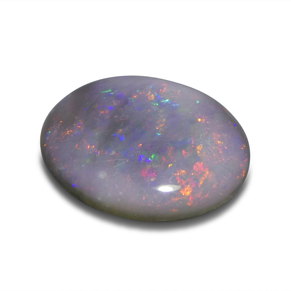 2.06ct Grey Australian Opal Cabochon with Play of Color from SkyJems Rare Gemstones Collection