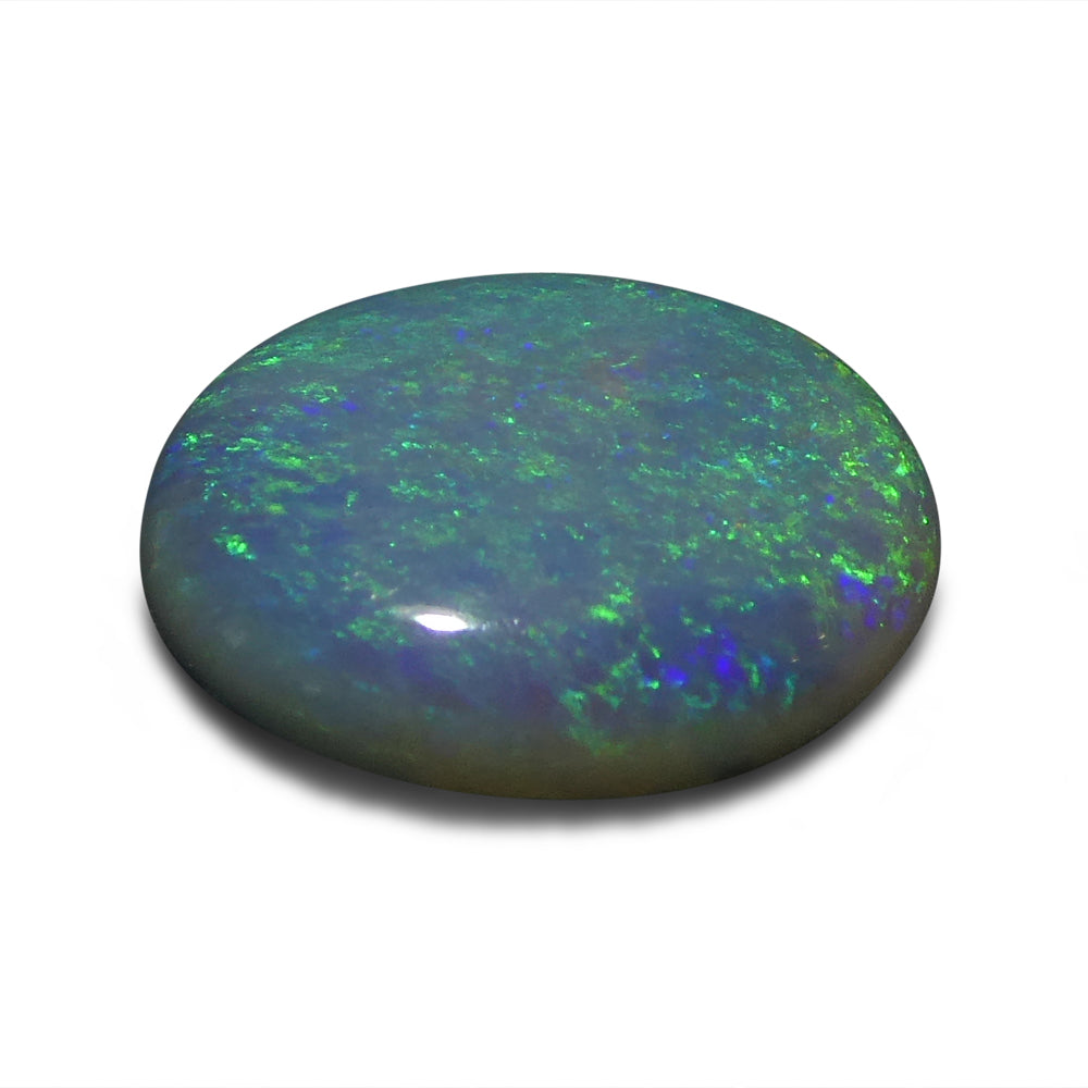 0.93ct Grey Australian Opal Cabochon with Play of Color | Premium Single Stone by SkyJems