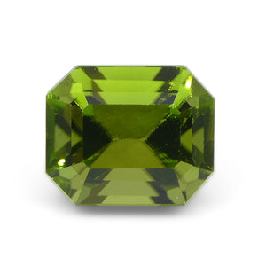 3.08ct Emerald Cut Yellowish Green Peridot from Sapat Gali, Pakistan - Skyjems Wholesale Gemstones