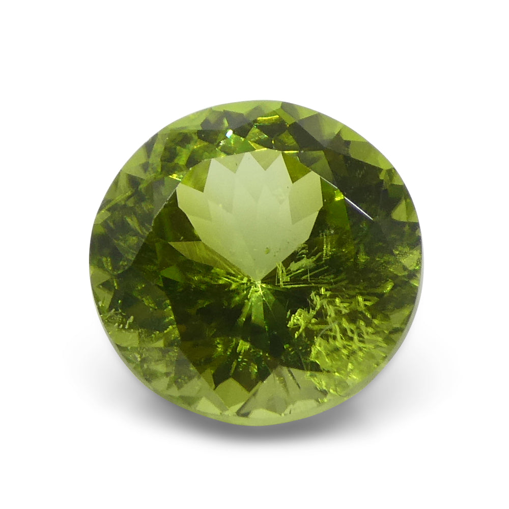 Peridot 4.03 cts 9.68 x 9.66 x 6.54 Round Green $1620