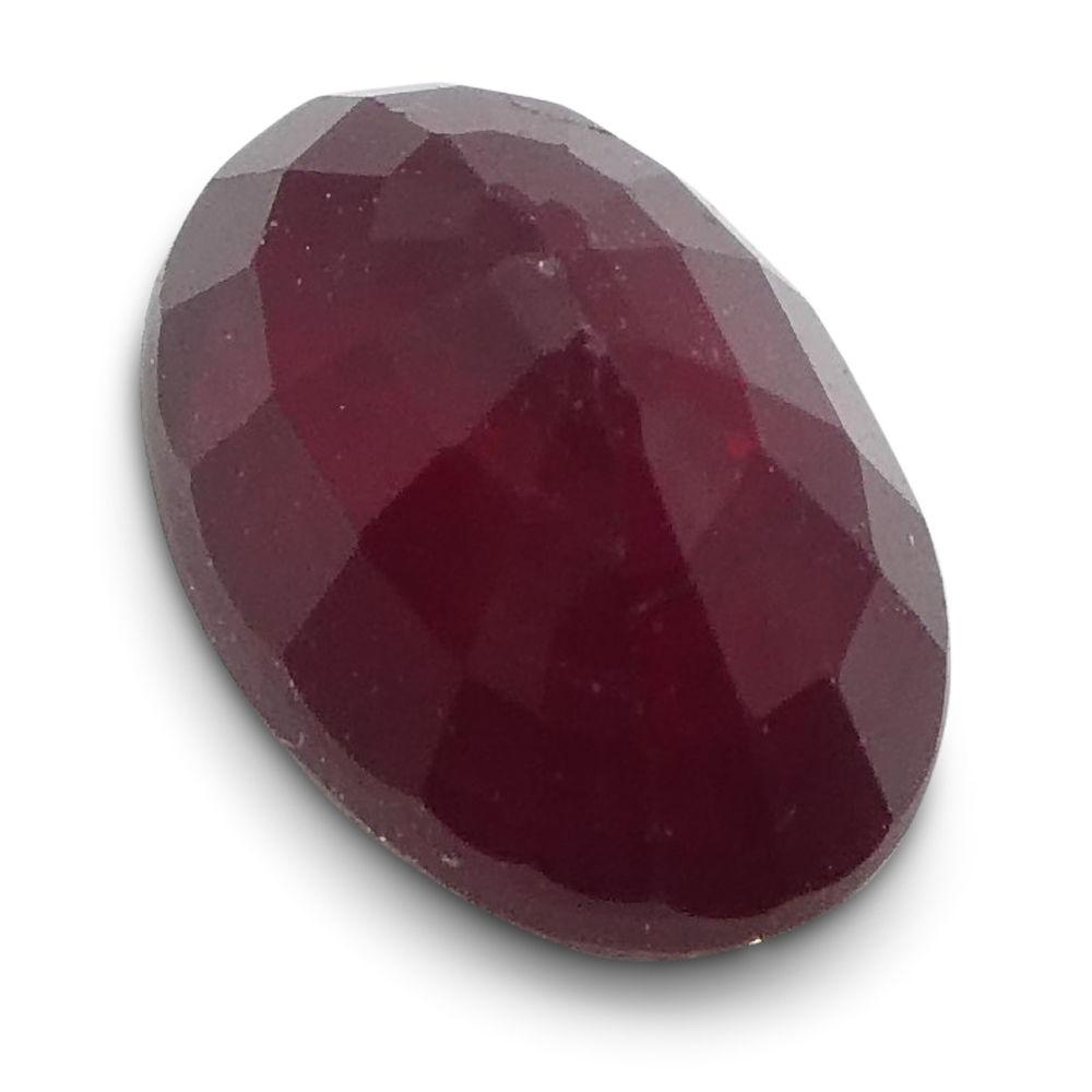 0.74 ct Oval Red Ruby from Mozambique, African Corundum gemstone by SkyJems Canadian jewelers