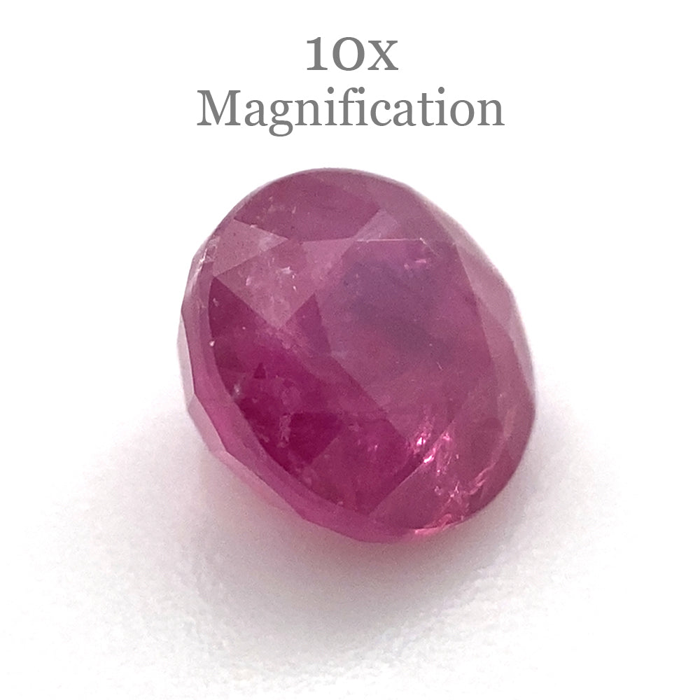 1.19ct Purplish Red Round Ruby from Mozambique, heated single stone by SkyJems Canadian gemstone experts