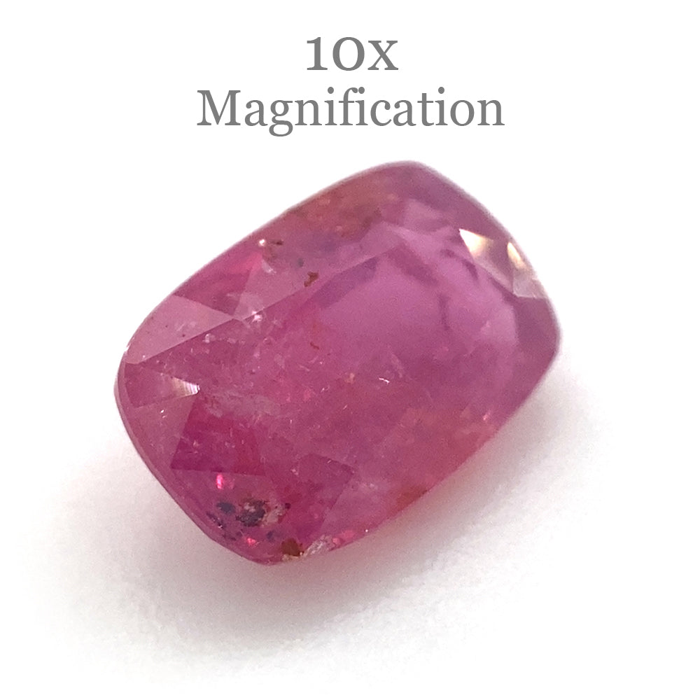1.51ct Cushion Red Ruby from Tanzania, unheated natural gemstone by SkyJems, premium Canadian colored gem specialists