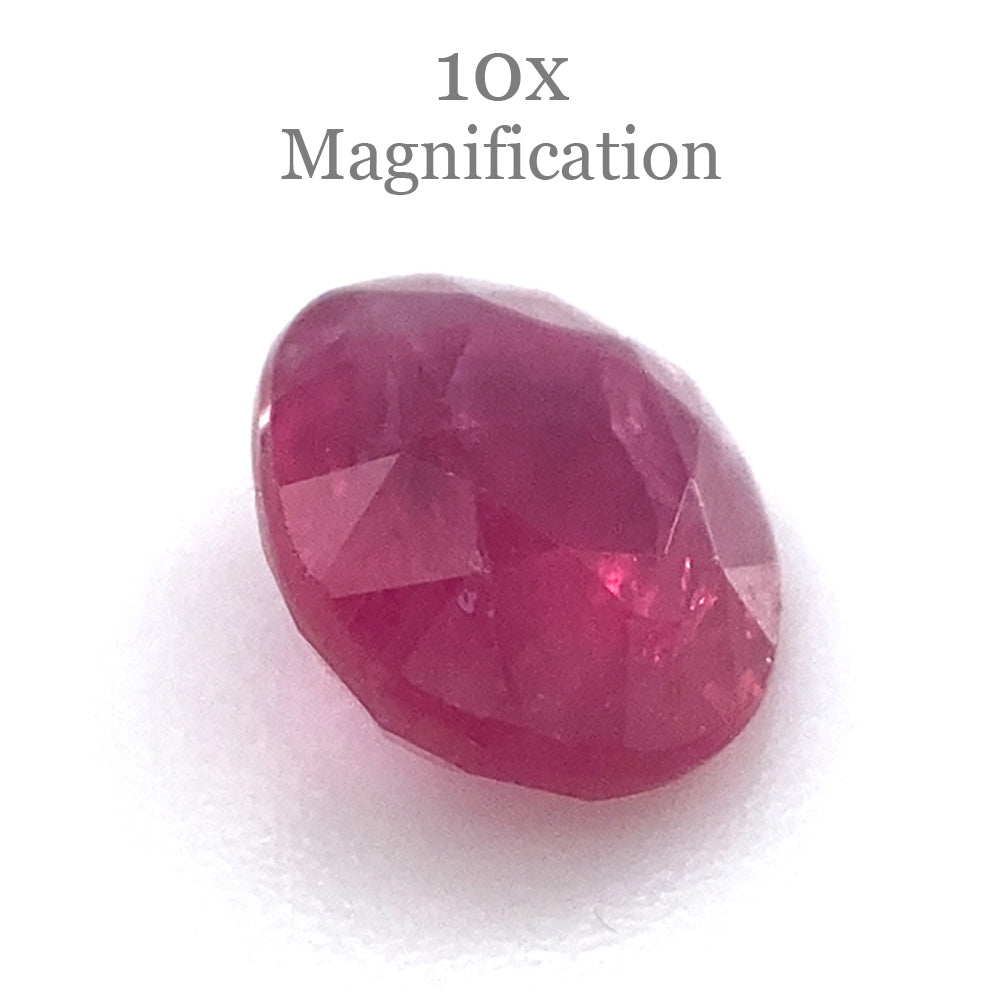 0.97ct Purplish Red Oval Madagascar Ruby, unheated natural gemstone from SkyJems Canadian gem specialists