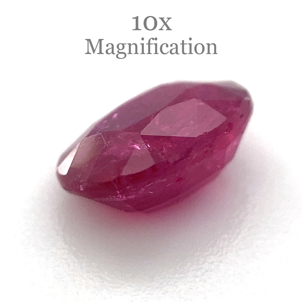 1.01ct Purplish Red Mozambique Oval Ruby, unheated natural gemstone from SkyJems Canadian gem specialists