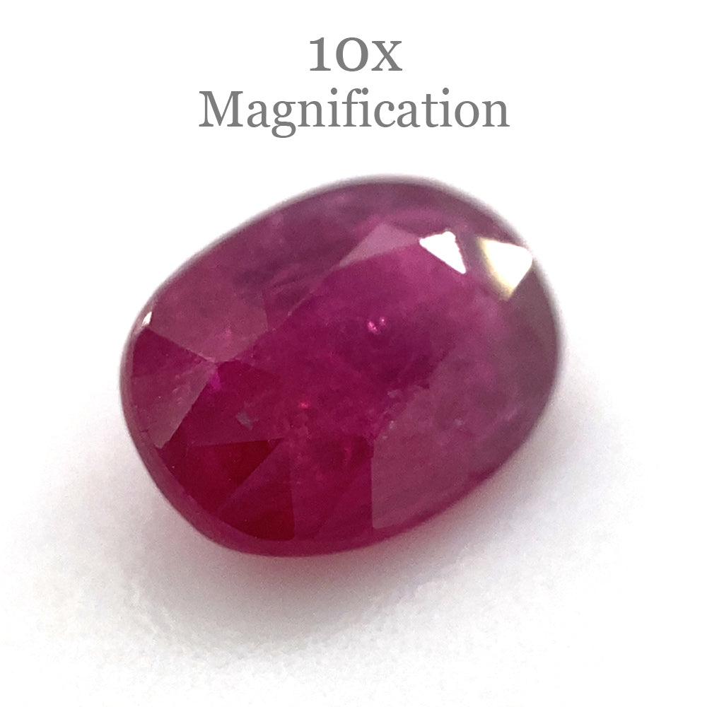 1.01ct Purplish Red Mozambique Oval Ruby, unheated natural gemstone from SkyJems Canadian gem specialists