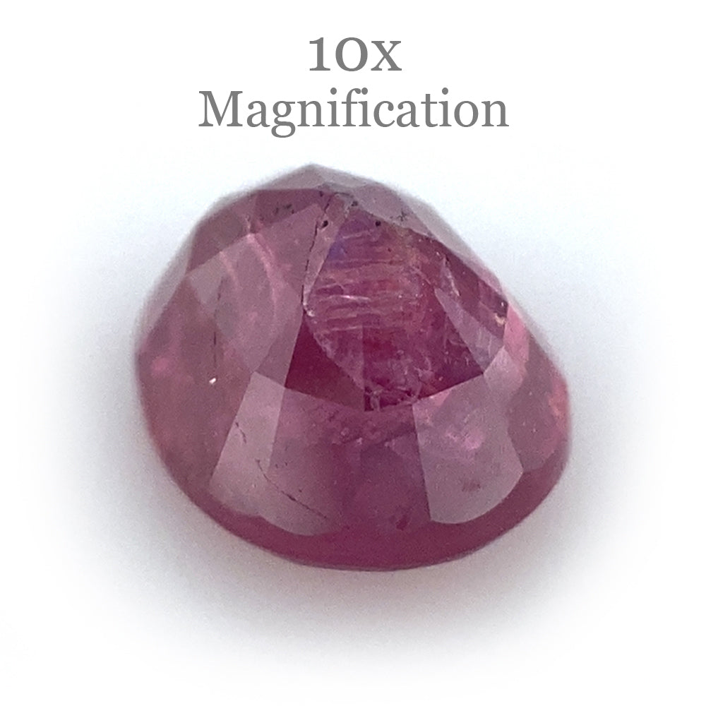 1.30ct Oval Unheated Red Ruby from Madagascar, premium single gemstone by SkyJems Canadian gem specialists