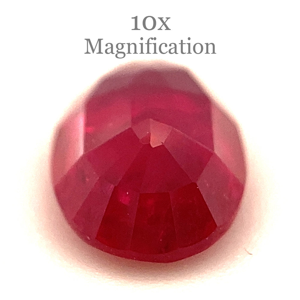 0.87ct Oval Red Ruby from Mozambique, premium single stone by SkyJems, classic medium-dark corundum gem