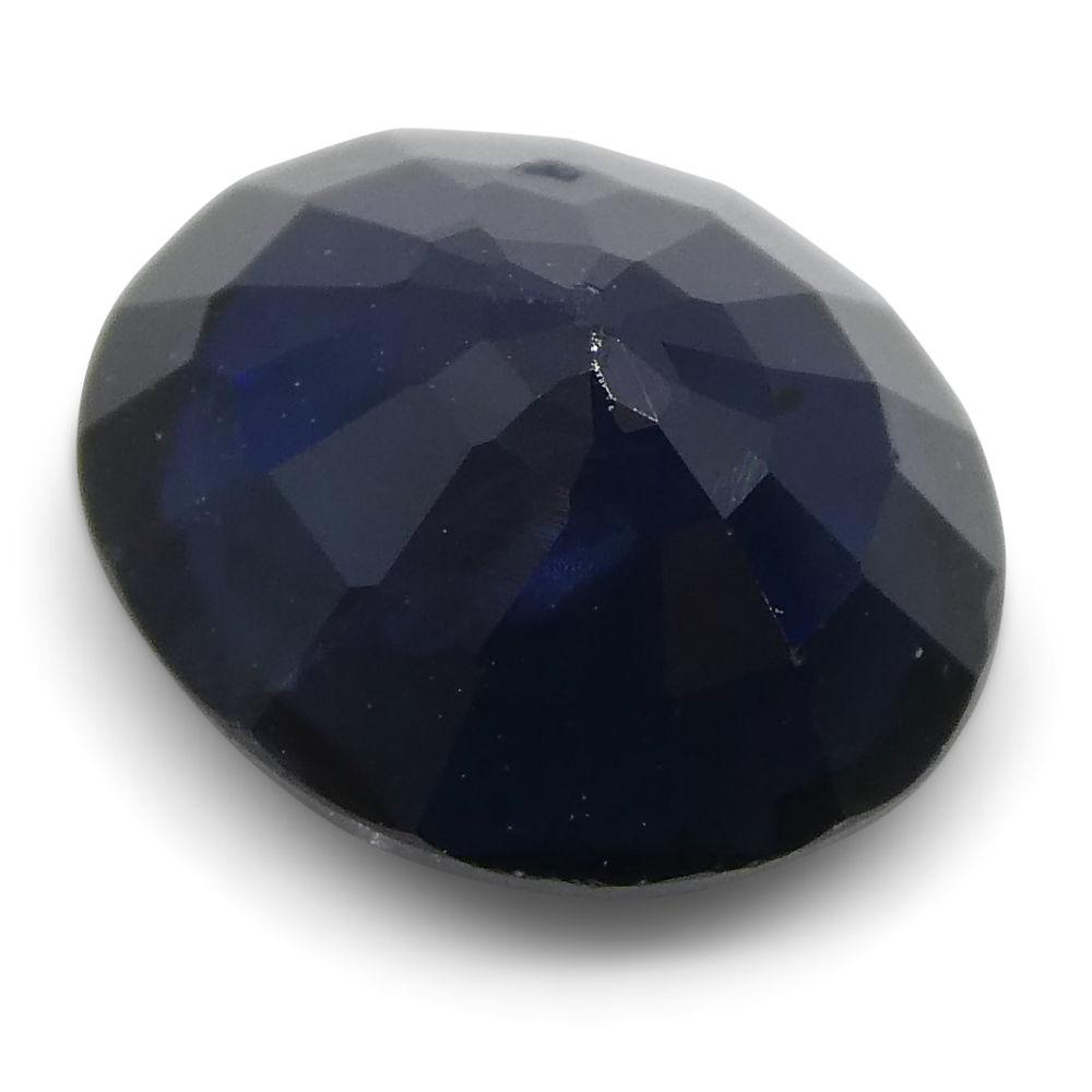 Blue oval sapphire 1.66 ct from Thailand, precision-cut single stone by SkyJems Canadian gemstone experts