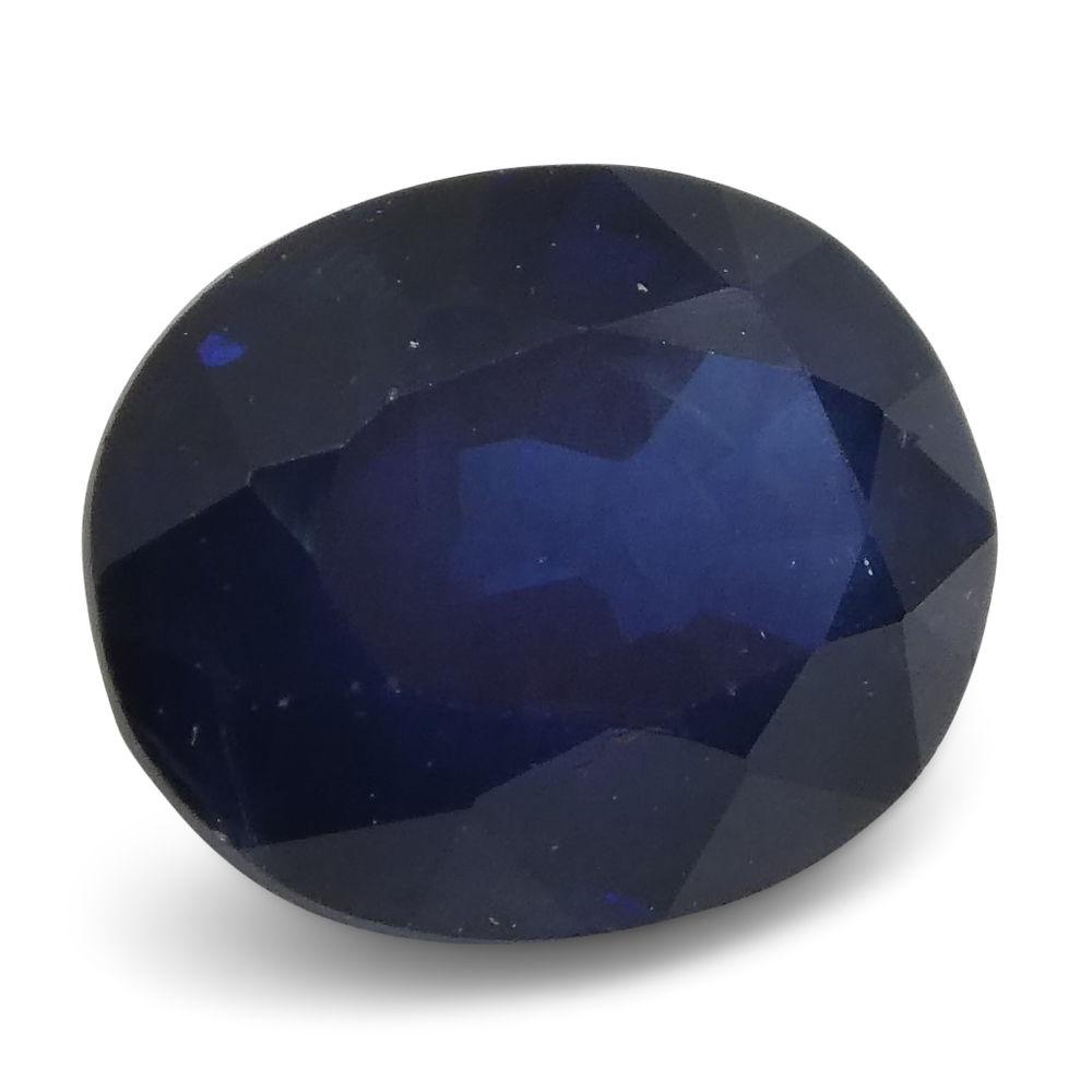 Blue 1.28 ct Oval Thai Sapphire from SkyJems - premium single loose gemstone in modified brilliant cut
