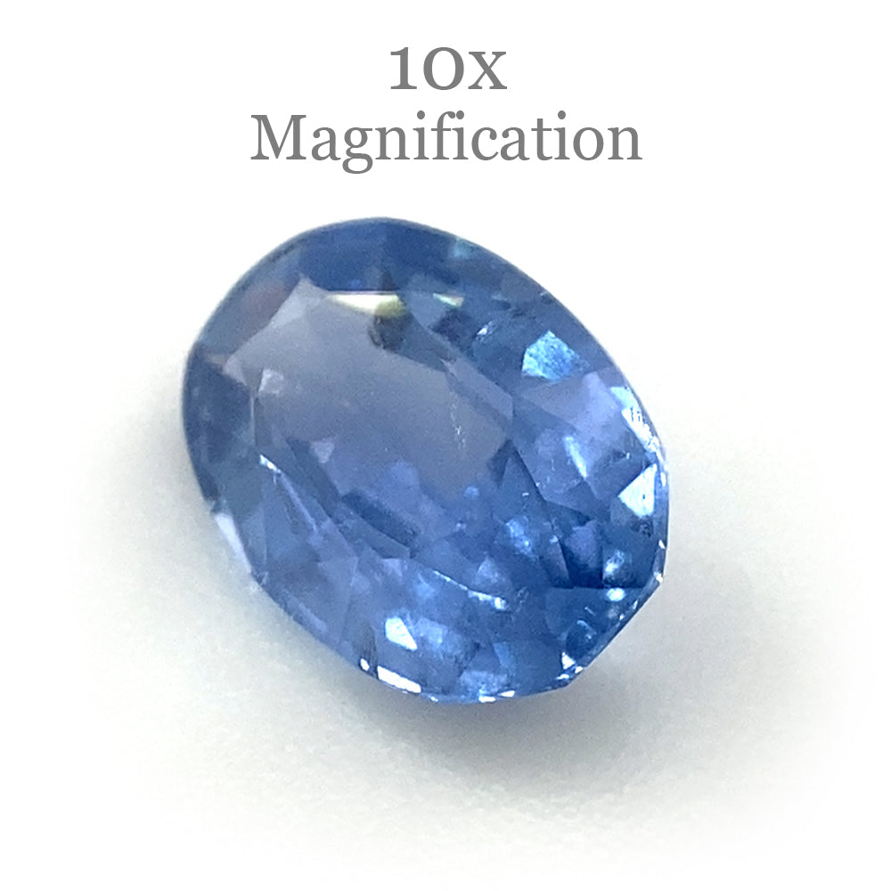 0.91ct Oval Blue Sapphire from Sri Lanka, unheated natural gemstone by SkyJems Canadian gem specialists
