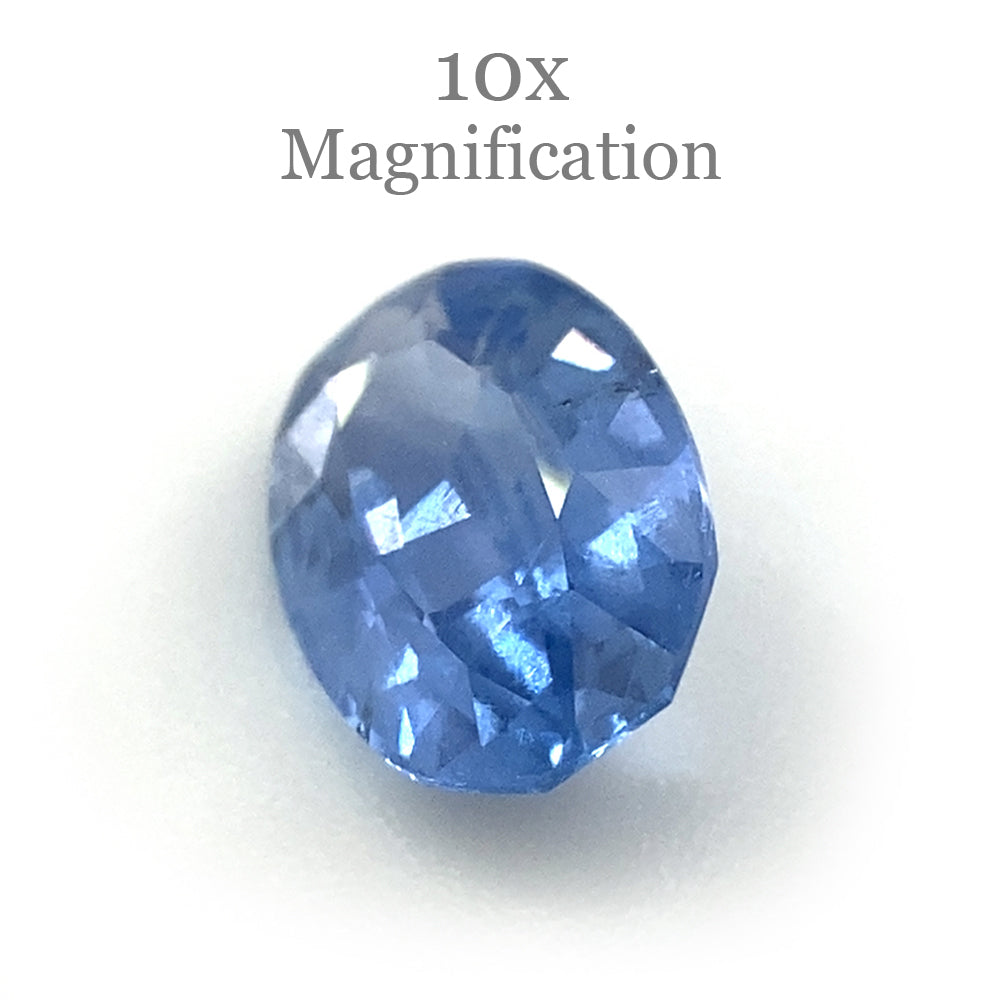 0.91ct Oval Blue Sapphire from Sri Lanka, unheated natural gemstone by SkyJems Canadian gem specialists
