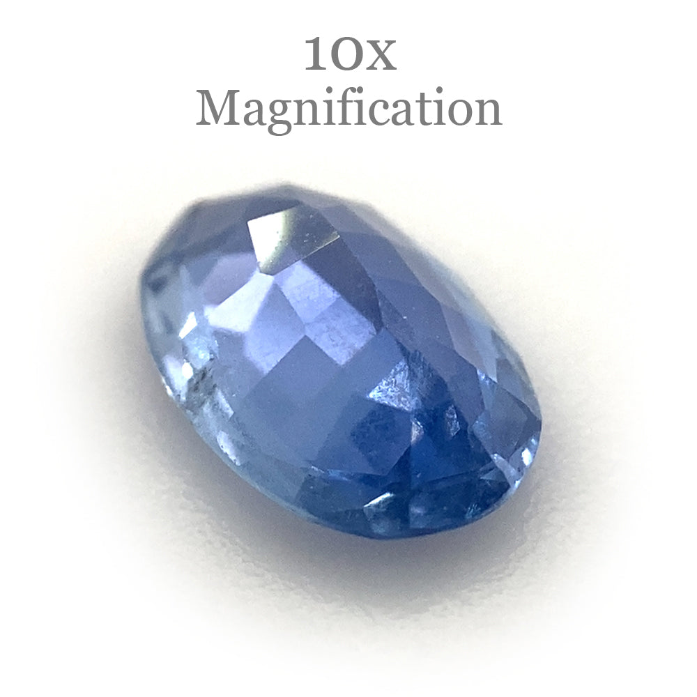 0.91ct Oval Blue Sapphire from Sri Lanka, unheated natural gemstone by SkyJems Canadian gem experts