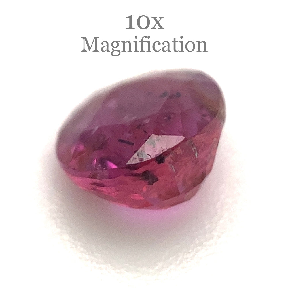 SkyJems 1ct Oval Pink Sapphire from Madagascar, unheated natural gemstone in classic step cut design