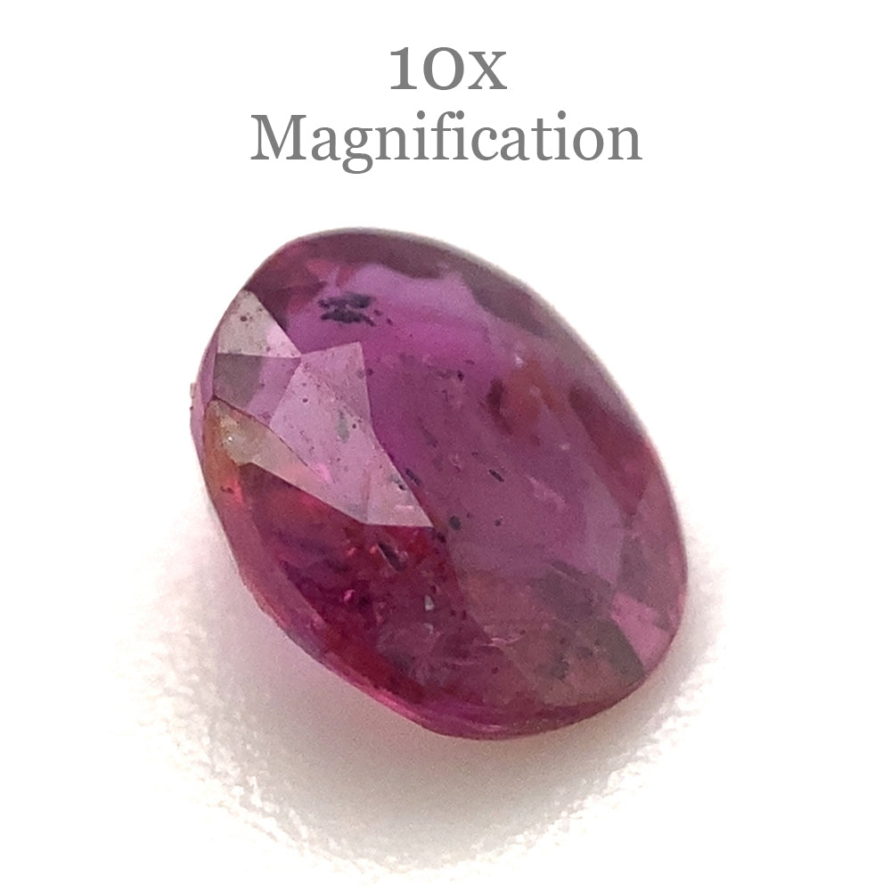 Unheated oval pink sapphire from Madagascar, 1.00ct, precision-cut single stone by SkyJems Canadian gemstone experts