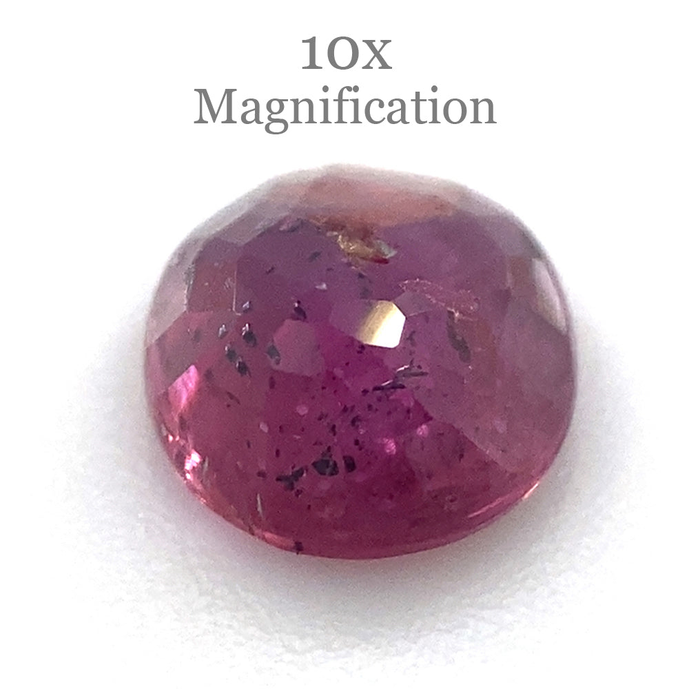 SkyJems 1ct Oval Pink Sapphire from Madagascar, unheated natural gemstone in classic step cut design