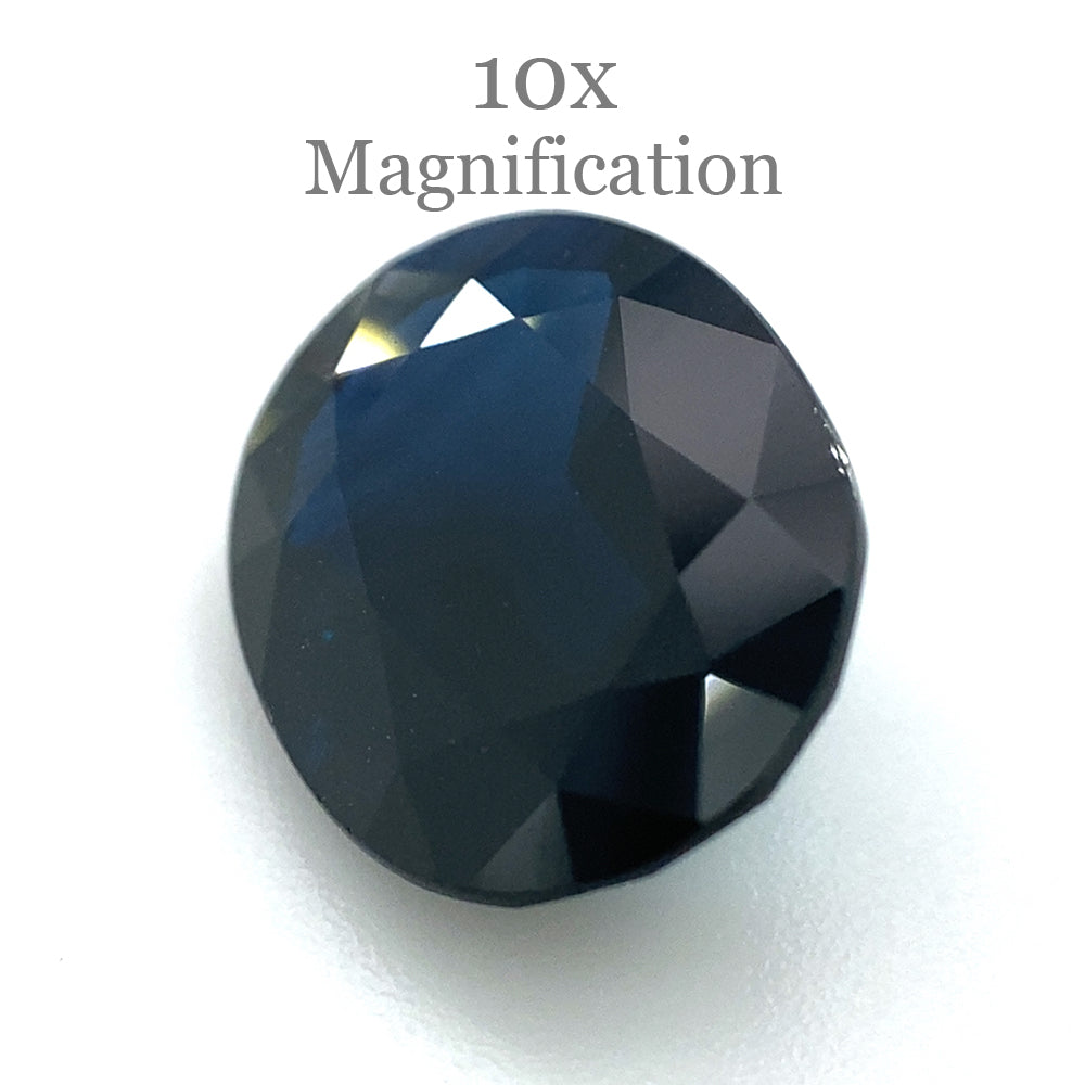 3.7ct Dark Blue Australian Sapphire Oval Cut Gemstone by SkyJems Fine Colored Stones Canada