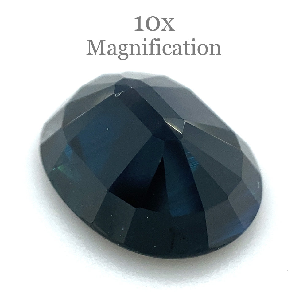 3.7ct Dark Blue Australian Sapphire Oval Cut Gemstone by SkyJems, Rare Corundum Fine Jewelry Stone