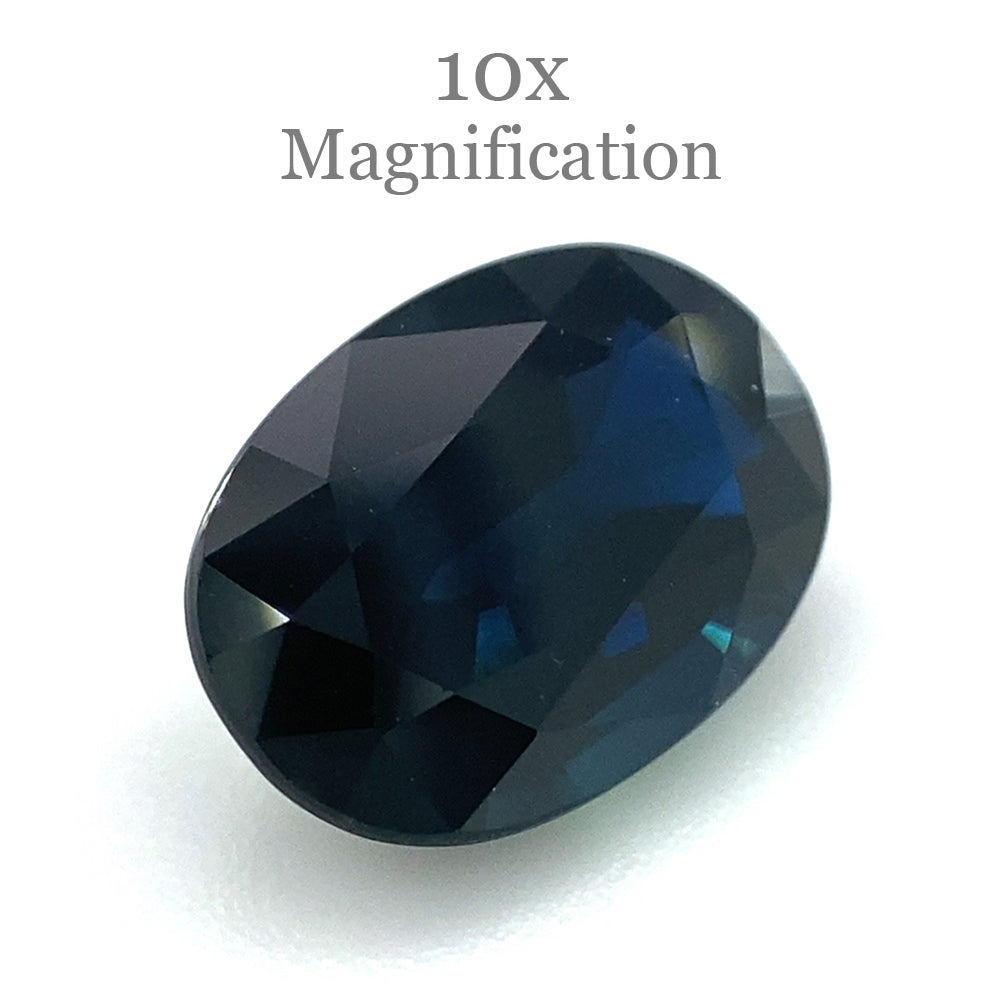 Sapphire 2.76 cts 10.06 x 7.18 x 4.40 mm Oval Parti Color / Multicolor Blue and Green $690