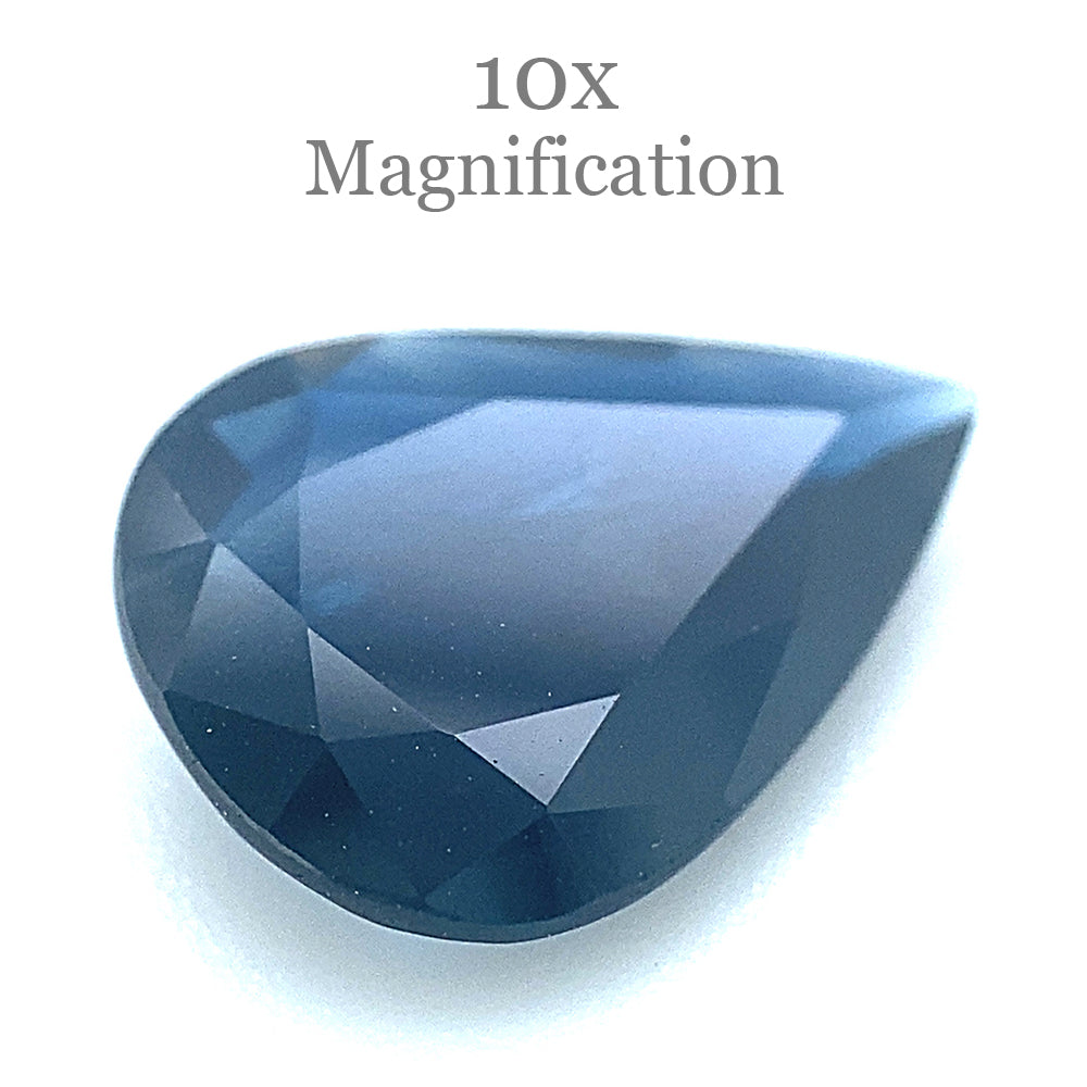 2.08ct Pear Blue Sapphire from Thailand - Unheated Natural Gemstone by SkyJems Canadian Gem Specialists