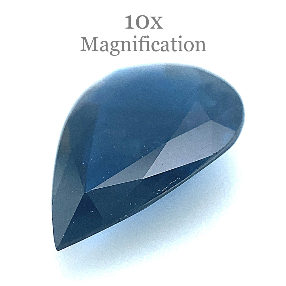 2.08ct Pear Blue Sapphire from Thailand - Unheated Natural Gemstone by SkyJems Canadian Gem Specialists