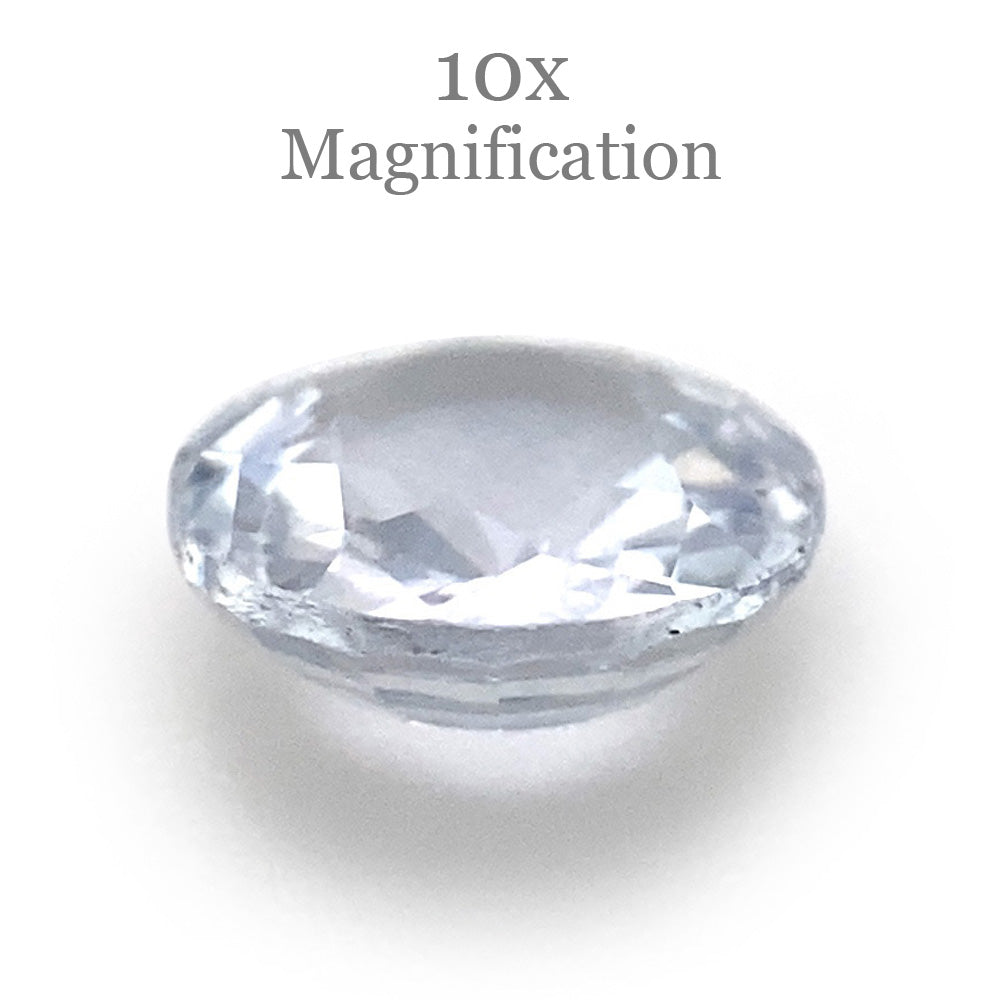 1ct Round Icy Blue Sapphire from Sri Lanka Unheated - Skyjems Wholesale Gemstones