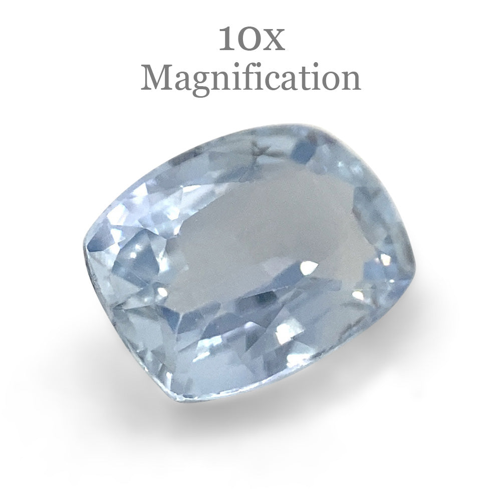 0.82ct Cushion Icy Blue Sapphire from Sri Lanka Unheated - Skyjems Wholesale Gemstones