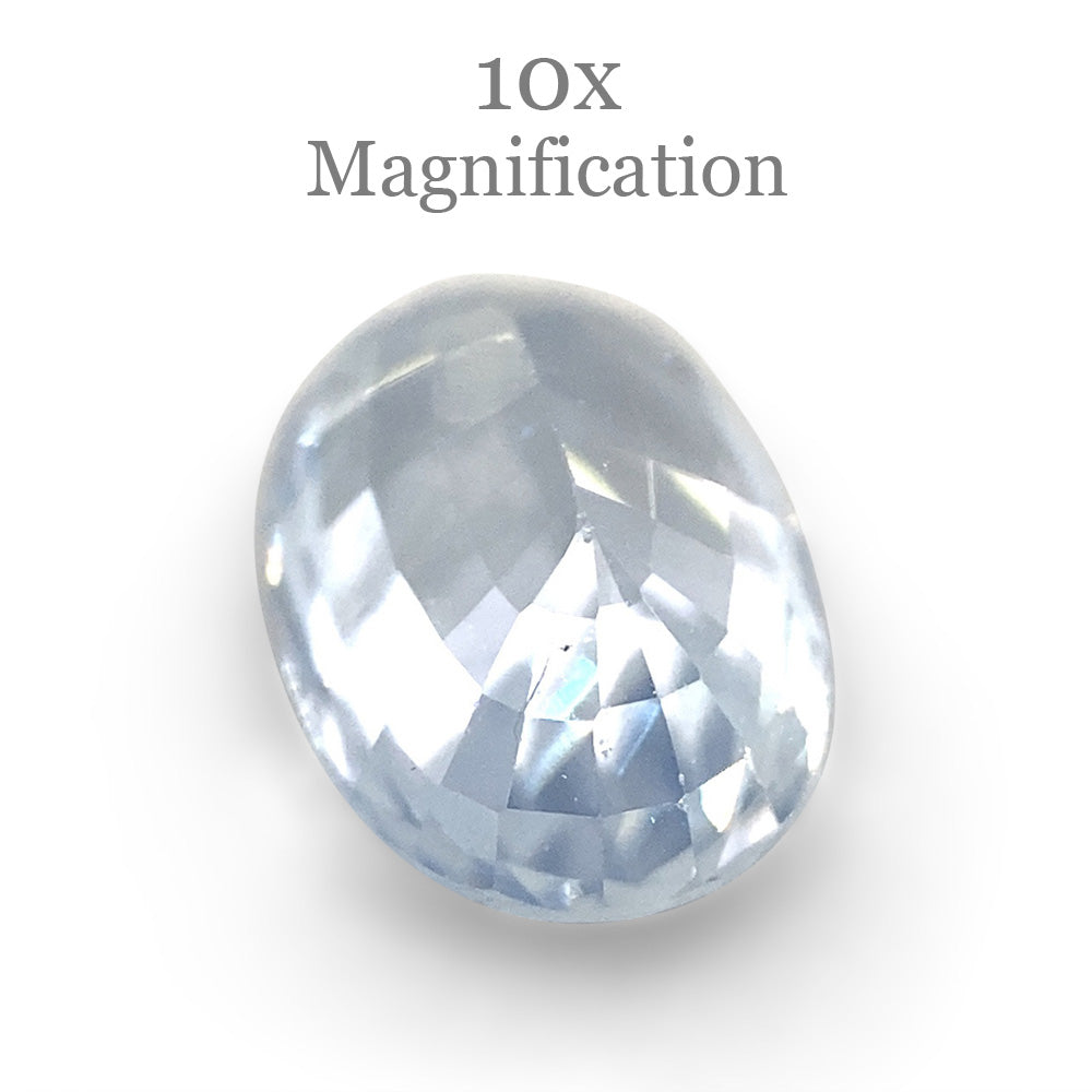 1.17ct Oval Icy Blue Sapphire from Sri Lanka Unheated - Skyjems Wholesale Gemstones