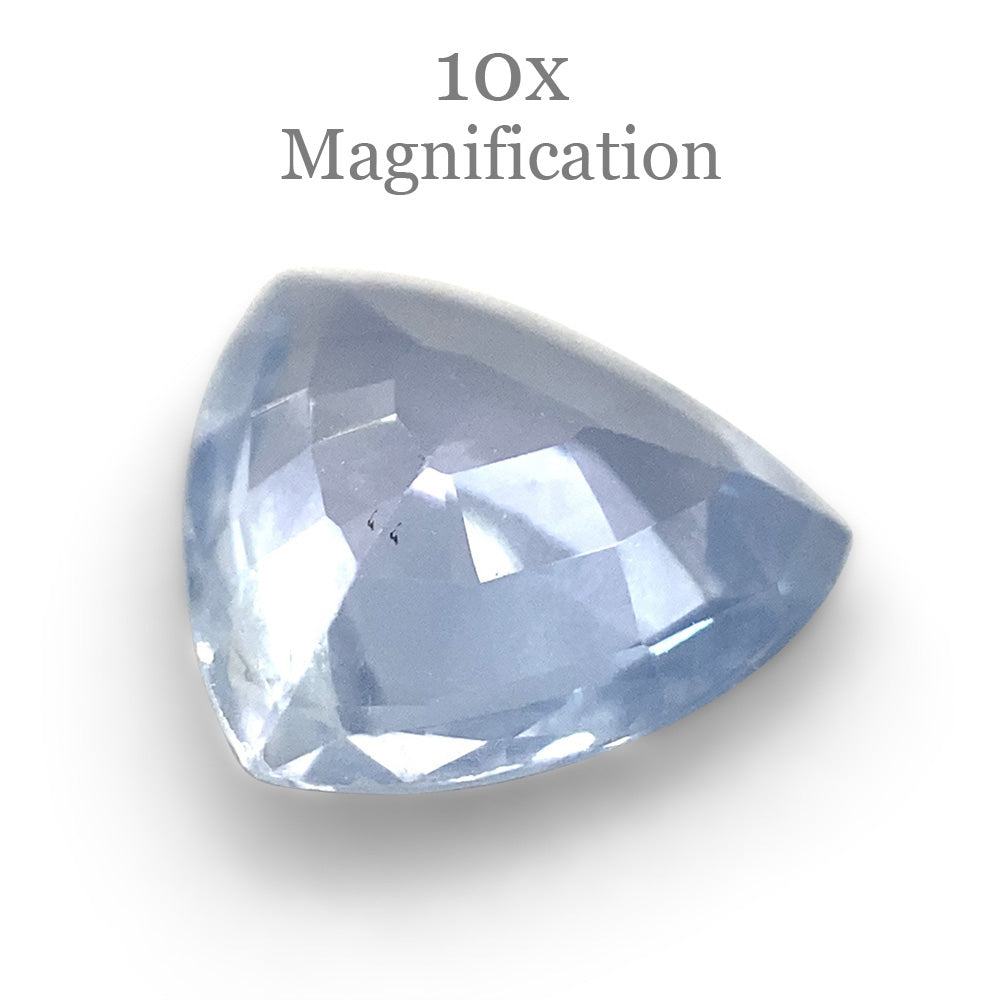 1.27ct Trillion Icy Blue Sapphire from Sri Lanka Unheated - Skyjems Wholesale Gemstones
