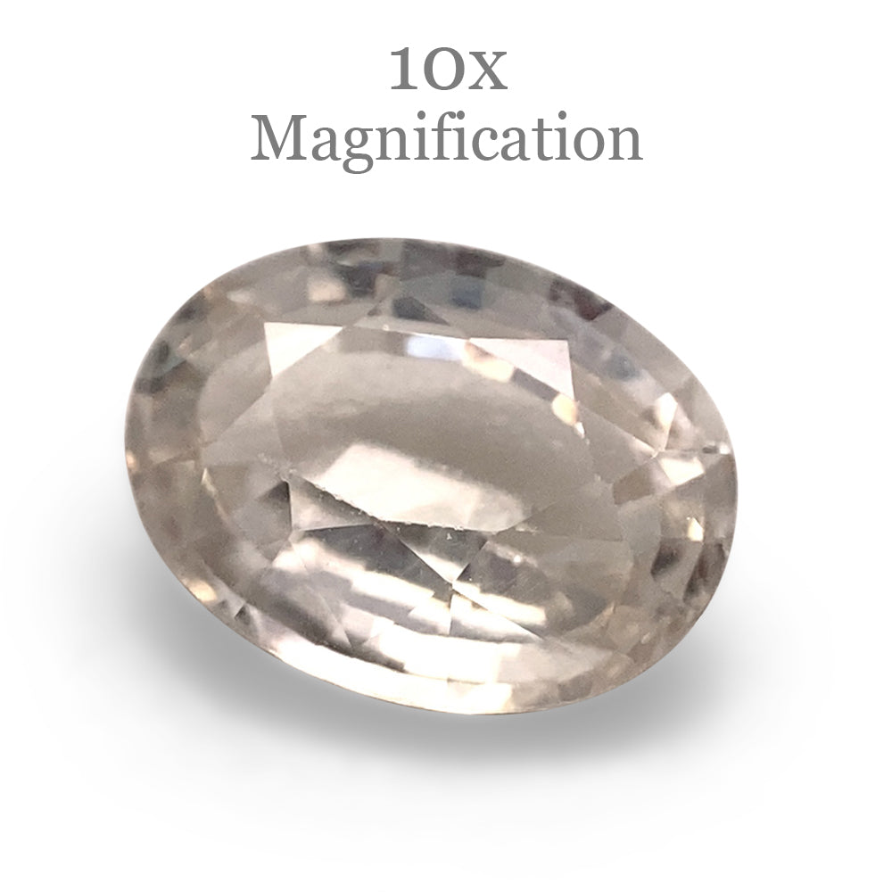 1.17ct Oval Pastel Yellow Sapphire from Sri Lanka Unheated - Skyjems Wholesale Gemstones