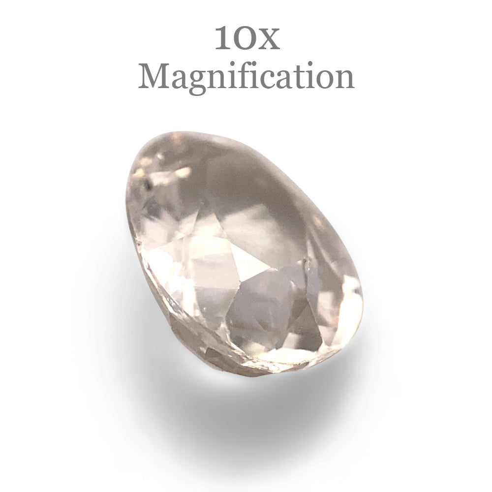 1.17ct Oval Pastel Yellow Sapphire from Sri Lanka Unheated - Skyjems Wholesale Gemstones